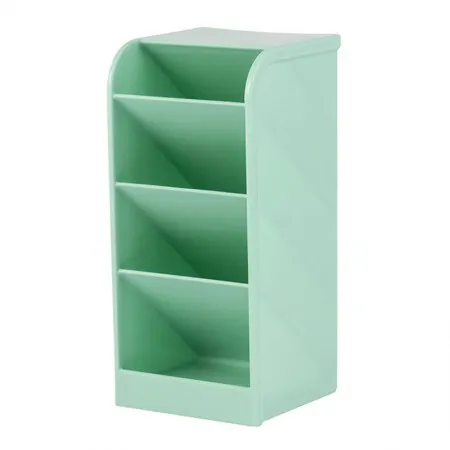 Organizador diagonal multiuso 4 divisões - verde pastel - 10330021 - Waleu