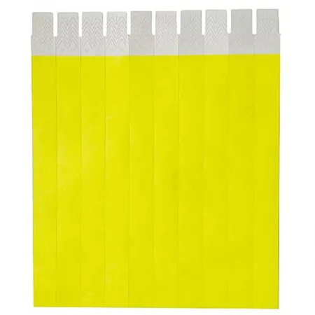 Pulseira de identificação tyvek Amarela com 1000 unidades - Singularis