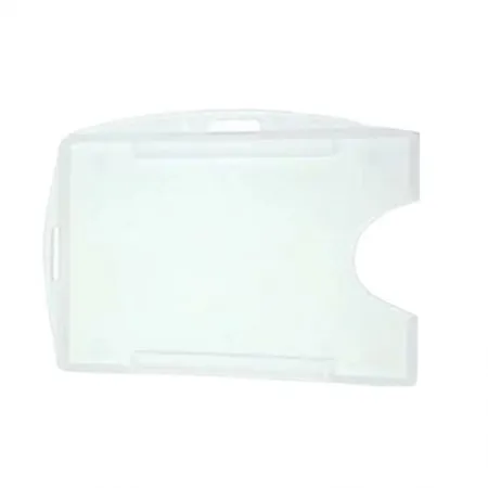 Porta crachá rígido conjugado transparente - Activa