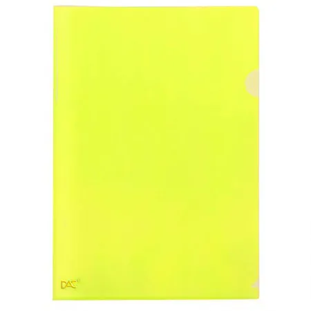 Pasta em L A4 Amarelo Neon 910PP/AM pacote com 10 unidades - Dac