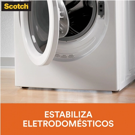 Protetor antideslizante Scotch quadrado preto Pequeno 12 unidades - 3M