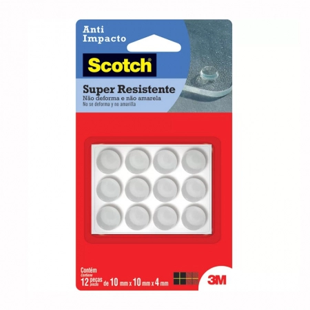 Protetor anti-Impacto Scoth transparente Médio 12 unidades - 3M