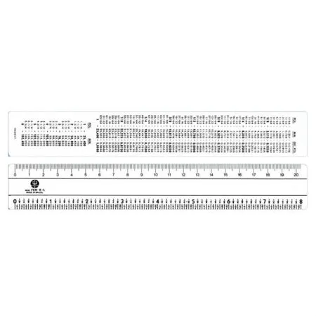 Régua ferragista PVC 20cm FER8L - Trident