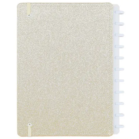 Caderno inteligente grande Lets Glitter Gold - CIGD4133
