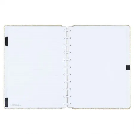 Caderno inteligente grande Lets Glitter Gold - CIGD4133