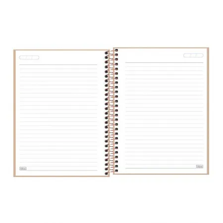 Caderno executivo capa dura colegial 80 folhas Vanilla Cambridge - Tilibra