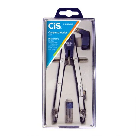 Compasso metálico técnico hastes articuladas 303 - Cis