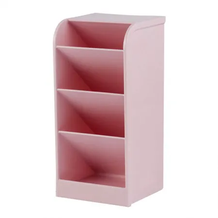 Organizador diagonal multiuso 4 divisões - rosa pastel - 10330020 - Waleu