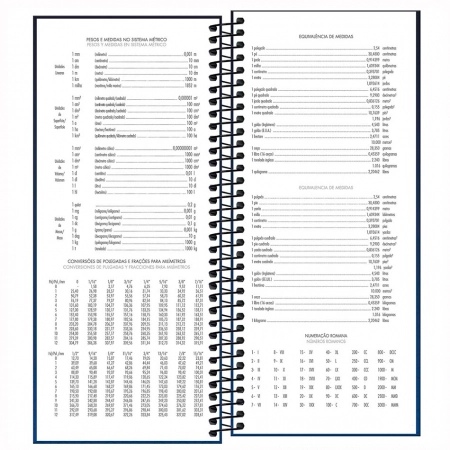 Agenda executiva espiral diária comercial Ideale 275x119mm 2026 - Tilibra