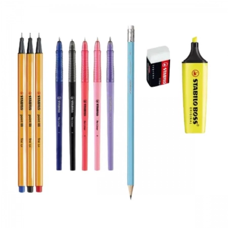 Kit escrever desenhar e pintar com 11 unidades 553406 - Stabilo