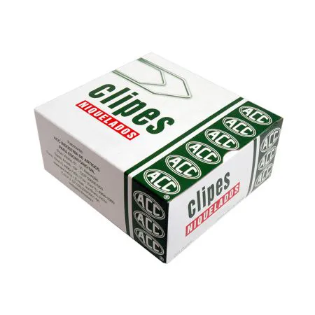 Clips niquelado NR 2/0 - com 100 unidades - ACC