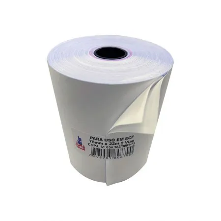 Bobina para PDV 76x22 - 2 vias autocópia - com 30 unidades - Silfer