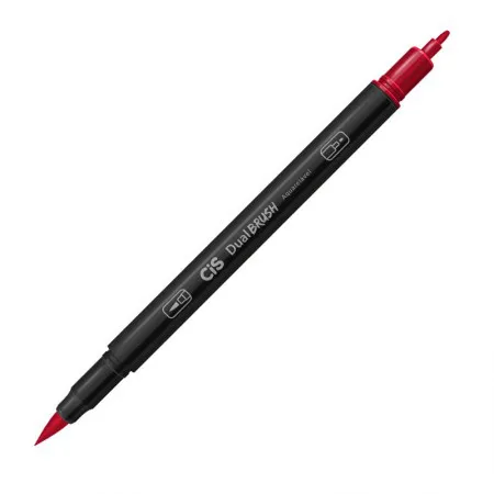 Caneta Pincel dual Brush Aquarelável - (15) - Vermelho Escuro - Cis