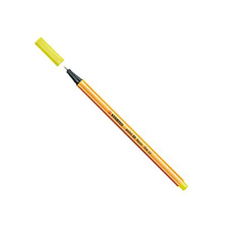 Caneta hidrográfica Fine Point 88/024 Amarelo Neon - Stabilo