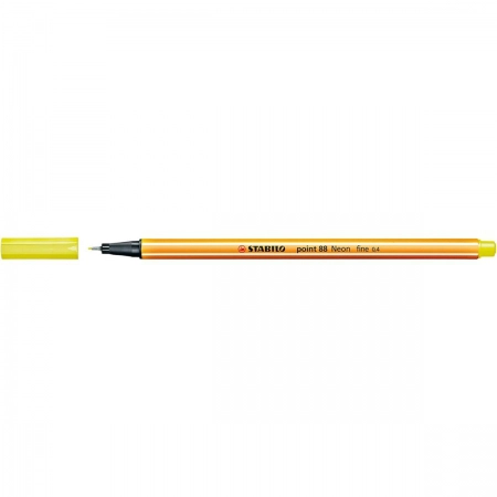 Caneta hidrográfica Fine Point 88/024 Amarelo Neon - Stabilo