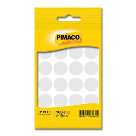 Etiqueta adesiva TP19 - transparente - Pimaco