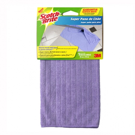 Super pano de chão Scotch-Brite roxo 49x59cm - 3M