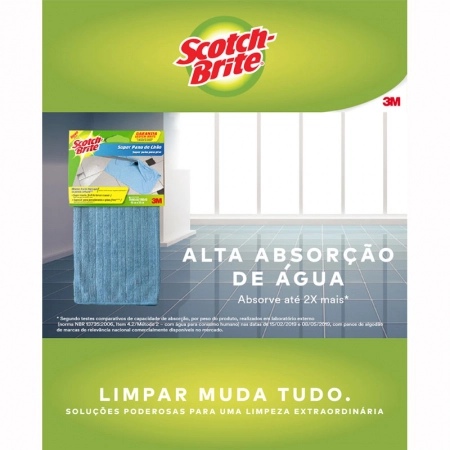 Super pano de chão Scotch-Brite roxo 49x59cm - 3M