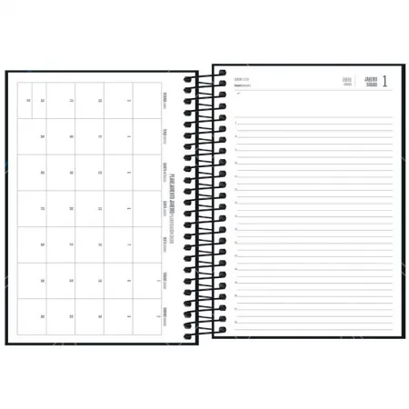 Agenda executiva espiral diária 1/4 Spot 187x129mm 2026 - Tilibra