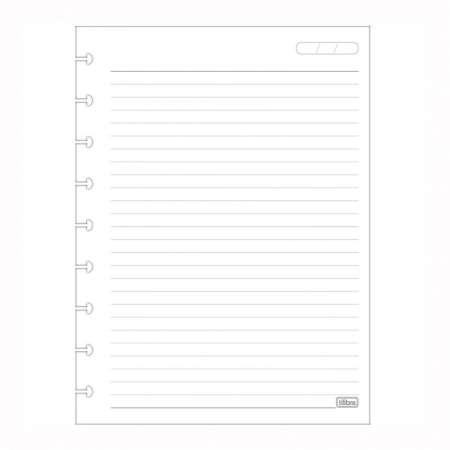 Bloco para tilidisco colegial pautado 80 folhas - Tilibra