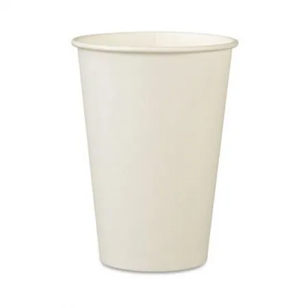 Copo de papel branco descartável biodegradável 180ml 50 unid - Rzk Bio Pack