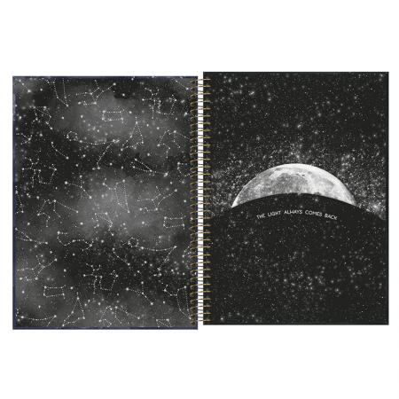 Caderno espiral capa dura universitário 1x1 80 folhas Magic - Tilibra