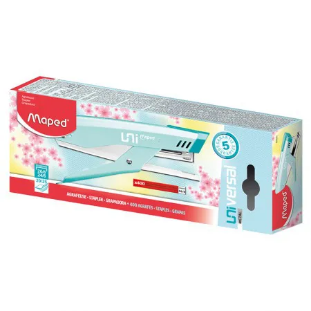 Grampeador Alicate Universal Metal até 25 folhas Pastel 440600 - Maped