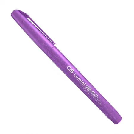 Pincel marca texto Lumini Metálico com brilho Roxo - Cis