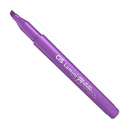 Pincel marca texto Lumini Metálico com brilho Roxo - Cis