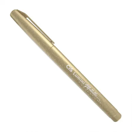 Pincel marca texto Lumini Metálico com brilho Ouro - Cis