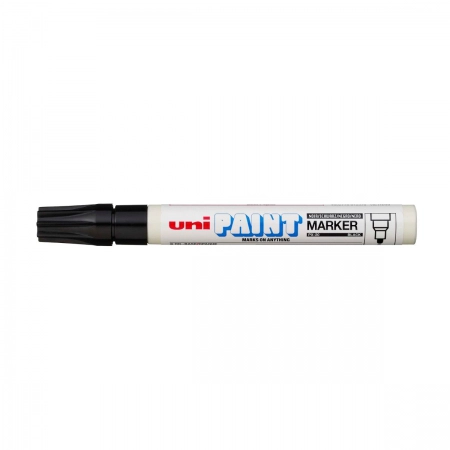 Pincel marcador permanente Paint Marker Preto PX-20 - Uni-Paint