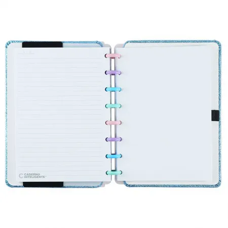 Caderno inteligente A5 Lets Glitter Ocean Blue - CIA52131