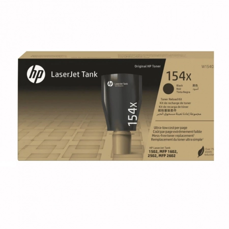 Kit recarga HP 154X original W1540X p/ laserjet tank 1602W, 2602SDW