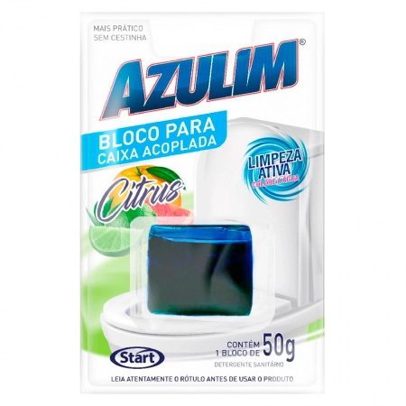 Bloco sanitario para caixa acoplada citrus 50g Azulim - Start Química