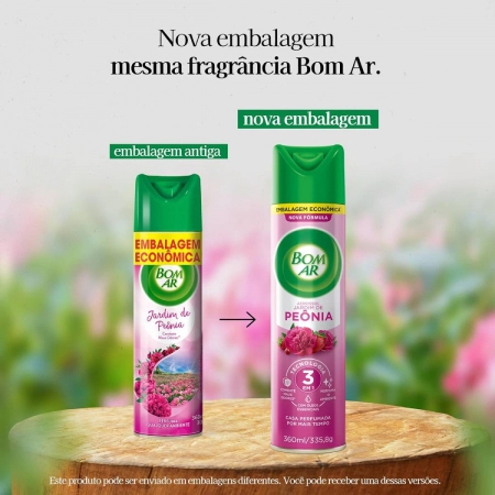 Bom Ar Air Wick aerossol Jardim de Peônia 360ml - Reckitt