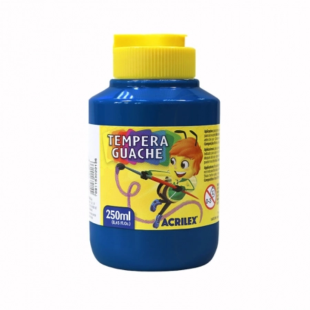 Tinta guache Azul Turquesa 250ml - 501 - Acrilex