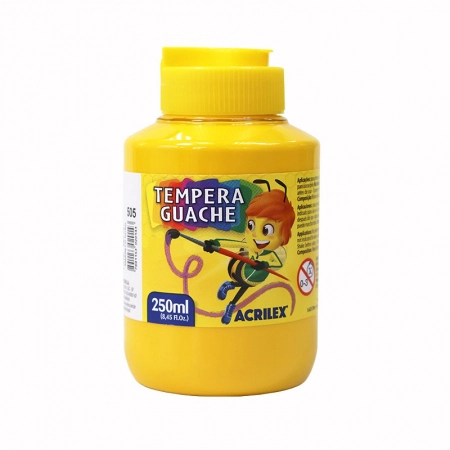 Tinta guache Amarelo Ouro 250ml - 505 - Acrilex