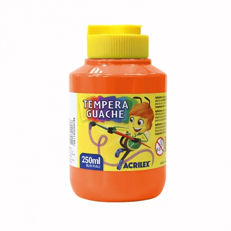 Tinta guache Laranja 250ml - 517 - Acrilex