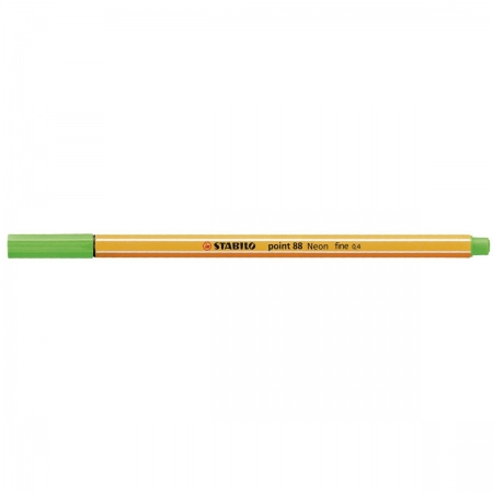 Caneta hidrográfica Fine Point 88/033 - Verde neon - Stabilo