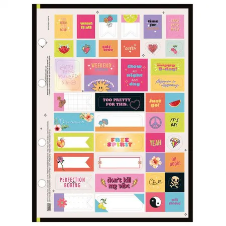 Bloco para fichário colegial Tiliflex Capricho 4 furos 80 folhas - Tilibra