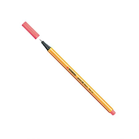 Caneta hidrográfica Fine Point 88/040 - Vermelha Neon - Stabilo