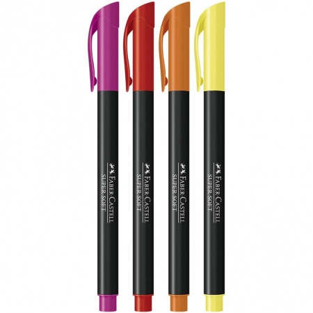 Kit Supersoft cores quentes com 10 itens KIT/SSCQUENTES - Faber-Castell