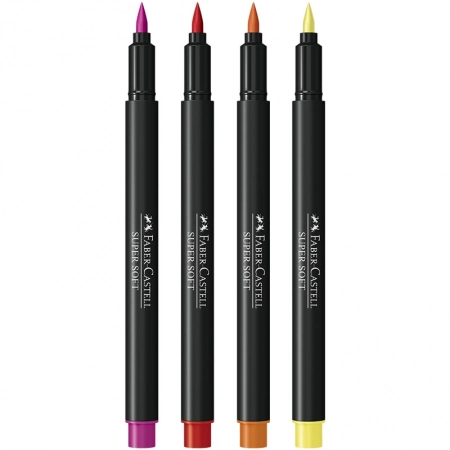 Kit Supersoft cores quentes com 10 itens KIT/SSCQUENTES - Faber-Castell