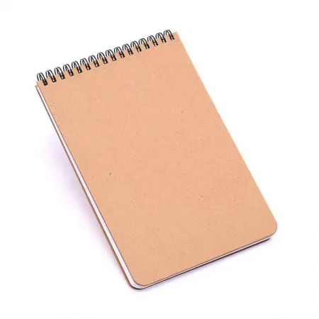 Bloco espiral sem pauta com 96 folhas Kraft 2544 - Cicero