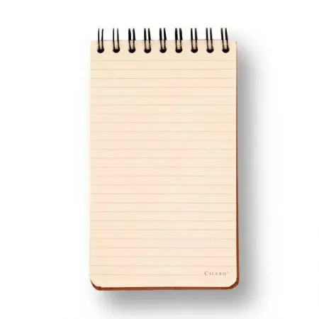 Bloco wire-o espiral pautado com 80 folhas Clássica Caramelo - Cicero