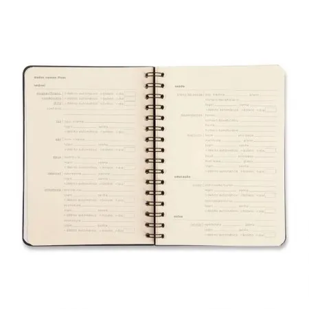 Planner espiral permanente A5 financeiro Clássica Caramelo 2026 - Cicero