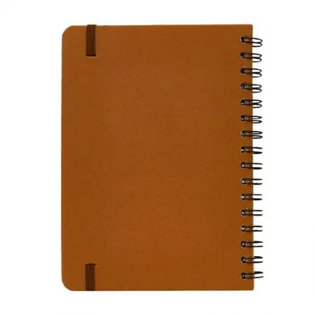 Planner espiral permanente A5 financeiro Clássica Caramelo 2026 - Cicero