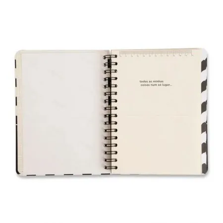 Planner espiral permanente A5 semanal Clássica Preto 2026 - Cicero
