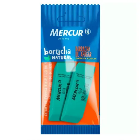 Borracha verde clean - blister com 2 unidades - Mercur