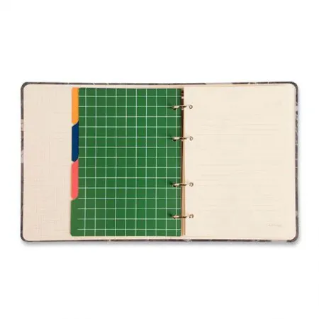 Caderno argolado A5 office duo 80 folhas Ladrilhos Amor Florido - Cicero
